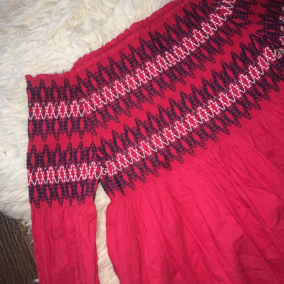 MAJE Lezky Off-the-shoulder Embroidered Top Sz 1 - Picture 4 of 7